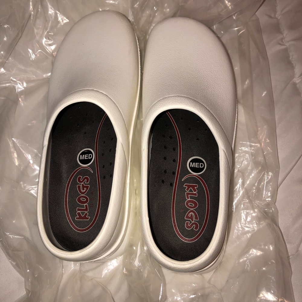 White Nursing Clogs
